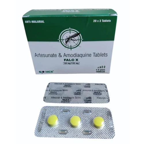 Amodiaquine + Artesunate Tablet, 135 mg + 50 mg (12 tabs)