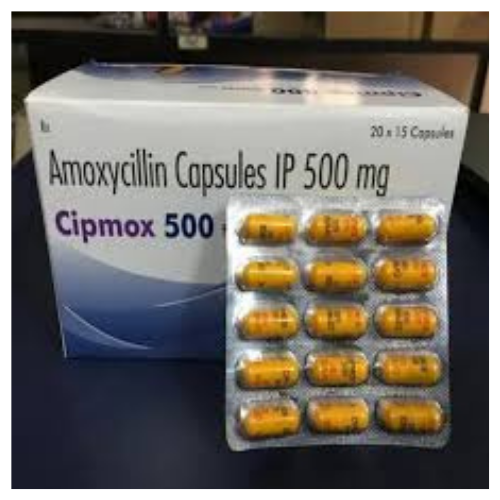 Amoxicillin Capsule, 500 mg